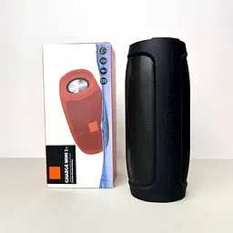 Портативна акумуляторна Bluetooth колонка бездротова 16 см переносна акустика бумбокс USB MP3 UKC Charge Mini E3 чорний - мініатюра 2