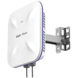 Зовнішня дводіапазонна Wi-Fi 6 точка доступу Ruijie Reyee RG-RAP6260(G), 1х1000 PoE IN/1х1000 Base-X SFP, 298 х 298 х 65 мм