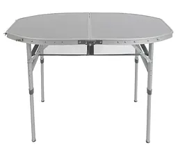 Стіл Bo-Camp Premium Oval 100x70 см Grey (1404424) (DAS303284) - мініатюра 2