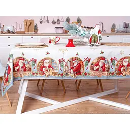 Скатертина новорічна Lefard Home Textile Hamlet гобеленова з люрексом 220х140 см (716-019) - мініатюра 2