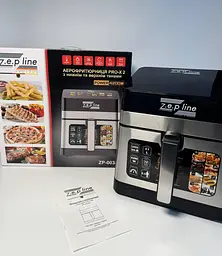 Багатофункціональна аерофритюрниця Zepline ZP-00344 зі знімним кошиком, 12 програм, 4200 Вт, 13 л - мініатюра 4
