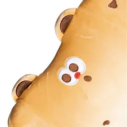 Подушка для попереку Yiwu Cookie Bear плюш-велюр 37х25х10 см бежева - мініатюра 4