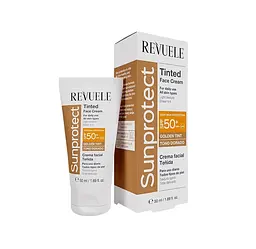 Тонуючий крем для обличчя Золотистий тон з SPF50 Sunprotect Revuele 50 мл