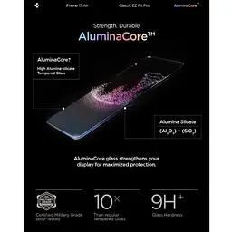 Скло захисне Spigen Glas.tR EZ Fit Pro HD iPhone 17 Air (AGL09870) - мініатюра 4