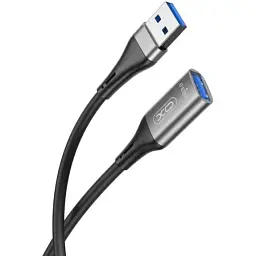 Кабель XO NB220 USB A - USB A 3.0 2 м чорний - мініатюра 3
