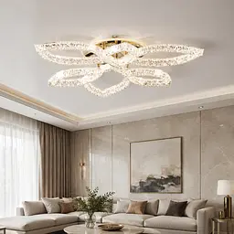 Світлодіодна люстра Splendid Ray LD/3S+3B LED (GD), золото, білий, 80 Вт, від 14-22 м²