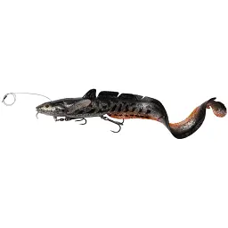 Силікон Savage Gear 3D Line Thru Burbot FS 360 мм 216.0g Black Silver Orange (поштучно)