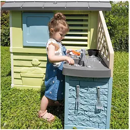 Будинок Smoby Life Райдужний з літньою кухнею, розмір 145х110х127 см (7600810738) - мініатюра 5