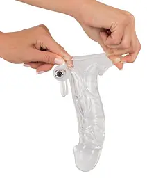 Насадка на пеніс You2Toys Crystal Skin Penishulle 23 см прозорий - мініатюра 6