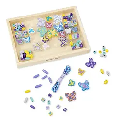 Набір дерев'яних намистин Melissa & Doug Метелики (MD4179) - мініатюра 2
