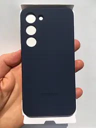 Оригінальний силіконовий чохол для Samsung Galaxy S23 (S911) Samsung Silicone Case EF-PS911TNEGUS Navy - мініатюра 4