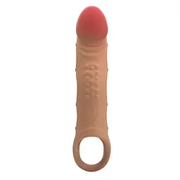 Насадка на пеніс Pretty Love Penis Sleeve Brad, 21.3 см (тілесний) - мініатюра 7