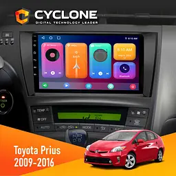 Штатна магнітола Toyota Prius 2009-2016 Cyclone C9-001 2x32 CPL Cyclone (НФ-00003026) - мініатюра 2