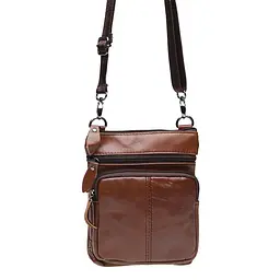 Чоловіча сумка Keizer K1701-brown 19х16х4 см Коричневий - мініатюра 2
