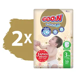 Набір трусики-підгузки Goo.N Premium Soft розмір 3(M) 7-12 кг доу-пак 100 шт. - мініатюра 2
