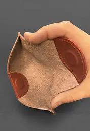 Шкіряний чохол для окулярів із клапаном на магніті Світло-коричневий Краст - мініатюра 4