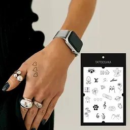 Набір тимчасових татуювань WOW Tattooshka LB-126, 23 зображення - мініатюра 2