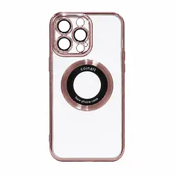 Магнітний чохол XON PhoneCase Magnetic для iPhone 14 Pro Max (PCMC1114400P 8185) Рожевий/Прозорий