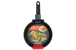 Сковорода Ardesto Gemini Gourmet Aosta 22см алюміній чорний kuh0014422 - мініатюра 2