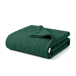 Плед-покривало Cosas Knitted Braid Eucalyptus косичка 110х140 см (Blanket_59Eucalyptus_KnittedBraid_110x140)