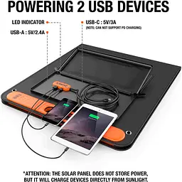 Портативна сонячна панель Jackery SolarSaga 100W [74697] - мініатюра 3