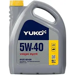 Автомобільна моторна олива YUKO VEGA SYNT 5W-40 4л 4823110401453 - мініатюра 2