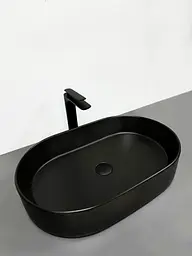 Умивальник VBI Verona 60 black matt накладний VBI-011303, Чорний матовий - мініатюра 2