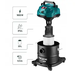 Пилосос миючий Tokachi Aqua Boost 2200 Вт 3-в-1: сухе/вологе прибирання та прання килимів резервуари 20 л + 4,2 л - мініатюра 2