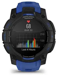 Смарт-годинник Garmin Instinct 3 45mm Amoled Black with Blue Band (010-02936-03/43) - мініатюра 6