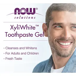 Зубна паста-гель Now Solutions Xyli White Refreshmint без фтору 181 г - мініатюра 4