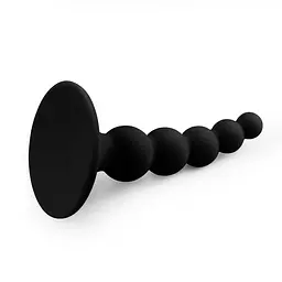 Анальна пробка Lure Me Beaded Butt Plug чорна - мініатюра 3