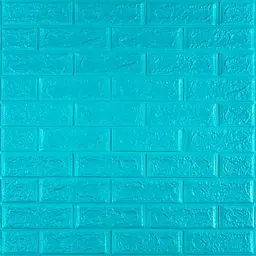 3D панель самоклеюча цегла Бірюза 700х770х5мм (002-5) SW-00000084