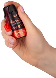 Рідкий вібратор Intt Vibration Strawberry зі смаком полуниці 15 мл (ROZ6501053569) - мініатюра 5