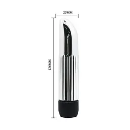 Вібратор Baile Mini Vibrator 14 см сріблястий - мініатюра 4