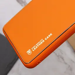 Шкіряний чохол Xshield для Xiaomi Poco X5 5G / Redmi Note 12 5G Помаранчевий / Apricot - мініатюра 2