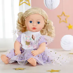 Одяг для ляльки Baby Born Annabell Бузкова сукня 43 см (710296) - мініатюра 3