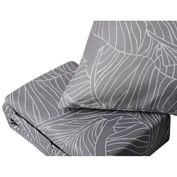Комплект постільної білизни Soho Сімейний 2 шт. - 150x200 см Leaves Grey - мініатюра 3