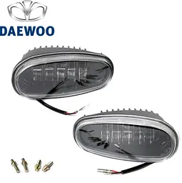 Протитуманні LED Фари для Daewoo Lanos Sens LW 50W 6000K Алюмінієвий корпус (DW-037 LED-W) - мініатюра 3