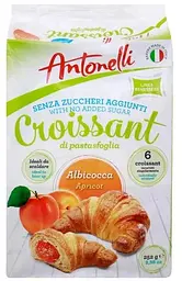 Круасани без цукру з абрикосовою начинкою Antonelli 252 г (8002371007895)
