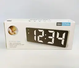 Світлодіодний настільний годинник GH0712L Digital (чорний) - мініатюра 3