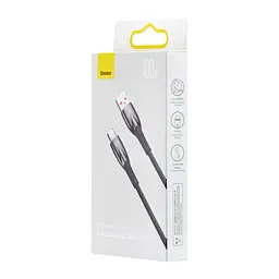 Кабель Baseus Glimmer Series Fast Charging Data Cable USB to Type-C 100W 1m Black - мініатюра 2