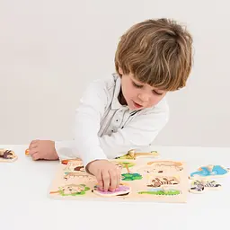 Пазл дерев’яний New Classic Toys Сафарі, 8 частин (10431) - мініатюра 3
