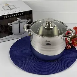 Каструля з кришкою Edenberg EB-533 нержавіюча сталь 5,4 л 20x17,5 см