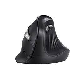 Бездротова вертикальна миша UGREEN MU008mini Bluetooth 5.0 2,4 ГГц із комплектним USB-A наноприймачем 5 рівнів чутливості до 4000 DPI потрібна 1 батарейка AA не входить до комплекту для малих і середніх рук перемикання між 3 пристроями тихі натискання кнопки вперед і назад автоматичний сон зберігання приймача всередині миші чорна зі сріблястими вставками (85765)
