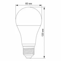 Лампочка Videx LED A60e 12W E27 4100K (VL-A60e-12274-S) - мініатюра 3