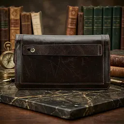 Клатч чоловічий з ременем 14679 Vintage коричневий - мініатюра 4