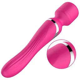 Вібратор B - Series Fox Dual Massager Pulsator 22.6 см (рожевий) - мініатюра 13