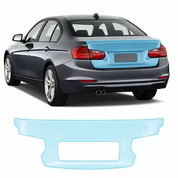 Антигравійна захисна бронеплівка за лекалами для BMW 3 Series F30 2012-2015 - зона кришки багажника