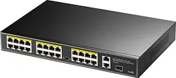 Комутатор Cudy FS1026PS1 24 порт10/100M PoE+ Switch with 2 Gigabit Port+ 1SFP 300W - мініатюра 2