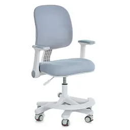 Дитяче крісло Bambi M 6174-11 з підлокітником і підніжкою сіре (RLT53776)